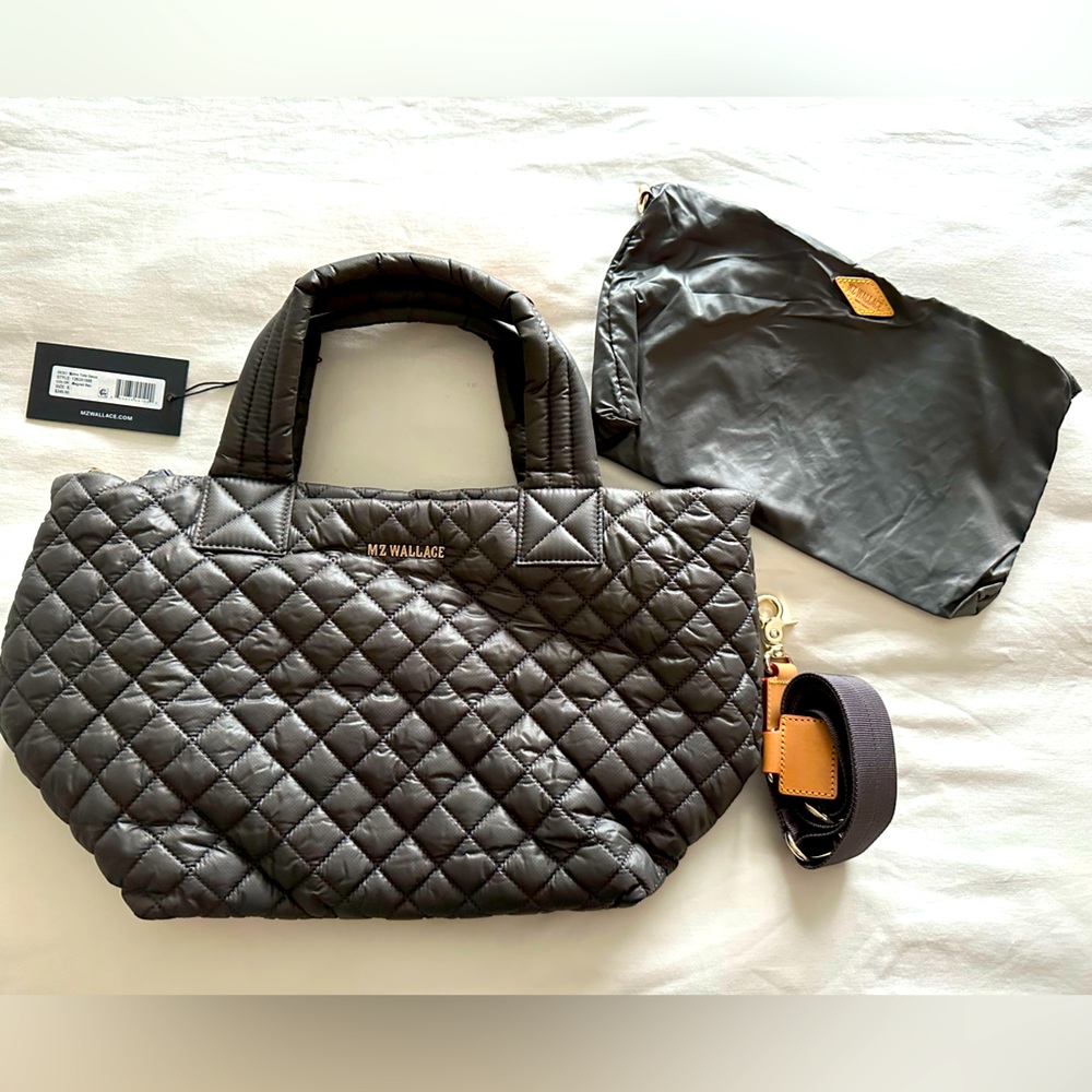 MZ WALLACE DELUXE SMALL METRO TOTE (Magnet) brand new with tag